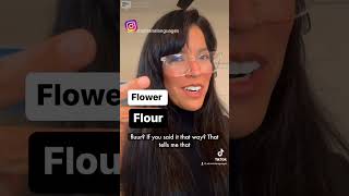 Flower vs flour pronunciation english languages ingles [upl. by Isabel]