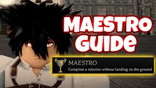 MAESTRO Guide ACHIEVEMENT Guide Dont touch the ground AOT REVOLUTION [upl. by Goetz37]