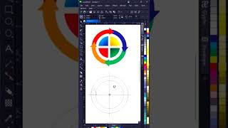 AERO CIRCLE DESIGN shortsviral logo coreldrawx7 graphicdesign art [upl. by Evatsug]
