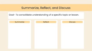 Summarize Reflect and Discuss [upl. by Ojyma]