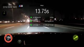 BMW 340i MPPSK 0100200 kmh 14 Mile 12 Mile Drag Run by Dragy GPS [upl. by Anawd]