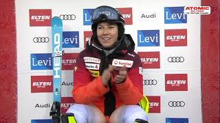 AUDI FIS Ski World Cup  Womens Slalom  Levi FIN 1st run Nov 11 2023 [upl. by Issy253]