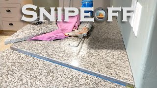 DIY Granite Countertop Install Epoxy Joint Filling Tips [upl. by December]