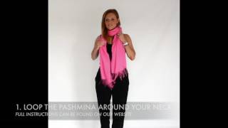 THE WATERFALL  How to Wear a Pashmina [upl. by Gant]