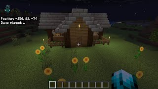 Minecraft small wooden house tutorial [upl. by Kwan460]