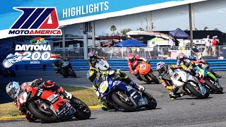 2023 MotoAmerica Daytona 200  HIGHLIGHTS [upl. by Jemina521]