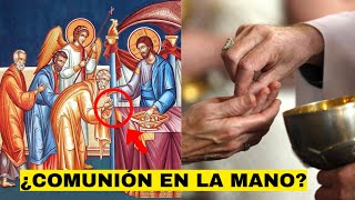 Asi comulgaban LOS PRIMEROS CRISTIANOS ¿En la mano 😱🤯 [upl. by Chee]