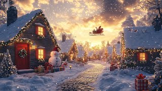 Christmas Village with Snow Jazz  Cozy Holiday Music in a Festive Scene [upl. by Jehiel182]