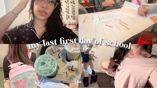 my last first day two days of school  senior year diaries [upl. by Nolyarb]