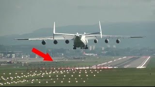 ✈ Antonov225 MRIYA was 😓 the AMAZING BIGGEST Plane on Earth landing at Zurich Kloten Airport  ZRH [upl. by Ferne413]