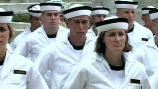 Plebe Summer 2009 Noon Meal Formationflv [upl. by Attelliw]