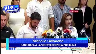 Pronunciamiento de la candidata a la Vicepresidencia por SUMA Mishelle Calvache [upl. by Ahseiuqal]