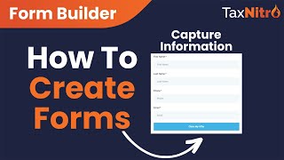 How to Create Forms in Tax Nitro [upl. by Attenol816]