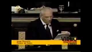 Discurso de Jorge Olavarría en el Congreso 5 de Julio de 1999 [upl. by Allys265]