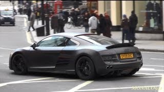 ☆London Supercars☆ wrapped Audi R8 AstonMartin Mercedes SLS AMG Lamborghini etc [upl. by Danita]