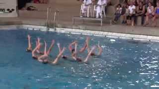 Synchronschwimmen DMS 2015 Gruppe freie Kür TSV Eintracht Karlsfeld [upl. by Sum]