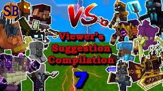 Viewers Suggestions Compilation 7  Minecraft Mob Battle [upl. by Kam]