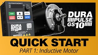 Quick Start  DURApulse GS10 VFD with an Induction Motor at AutomationDirect [upl. by Ainud]