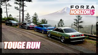 Forza Horizon 5  Taking Drift Cars on a Mountain Touge Run [upl. by Ursula]