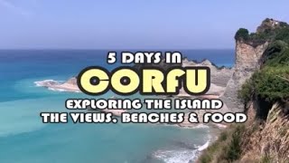 TRAVEL  5 days in Corfu  Exploring The Island  The views beaches amp food  BM119 [upl. by Sirah]