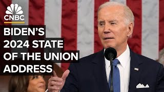 President Joe Biden delivers 2024 State of the Union address to Congress — 372024 [upl. by Luisa]