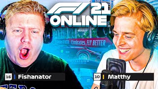 ONLINE F1 SPELEN MET FISH en die andere guy [upl. by Dyob]