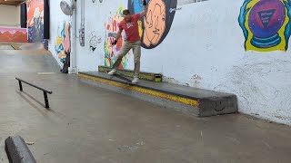 20241028  Crooked Grinding the entire ledge at Commonwealth Skatepark [upl. by Toblat]