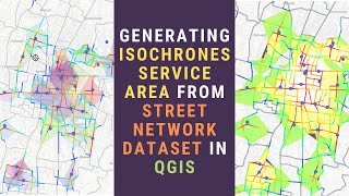 Generating Isochrones Service Area from Street Network Dataset in QGIS [upl. by Htidra523]