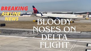 Delta Plane Loses Pressure MidFlight causing bloody noses and injuries [upl. by Schurman]