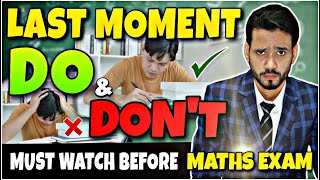 FINAL TIPS amp TRICKS  NEVER DO THESE MISTAKES IN EXAM  HOW TO WRITE MATHS PAPER IN BOARDS [upl. by Alton957]