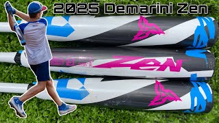 Hitting w the 2025 Demarini Zen  USSSA Bat Review [upl. by Novla]