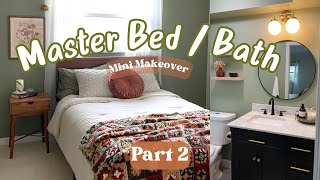 Cozy Master BedBath Mini Makeover part 2 lighting bedding amp decor [upl. by Nevah]