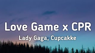 Lady Gaga Cupcakke  Love Game x CPR Remix Lyrics quotI wanna take a ride on your disco stickquot [upl. by Bryner452]