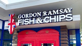 Gordon Ramsay’s Fish amp Chips Opens at Icon Park Orlando FL [upl. by Gonagle357]