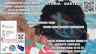 2ª JOR DOMINGO TARDE Euskal Herriko neguko absolutu eta junior txapelketa  Camp EH abs Jn Inv [upl. by Alleacim99]