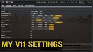 My v11 Squad Gameplay Settings [upl. by Nodearb]