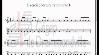 Exercice lecture Rythmique 1Amov [upl. by Aseefan]