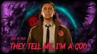 They Tell Me Im A God Ft Loki Edit 🗿 The Chad Verse  Attitude Status Edit  Marvel Studios Status [upl. by Aliam]