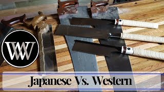 Japanese Saws Vs Western Saws  Which Is better for Hand Tool Woodworking [upl. by Adnuhs]