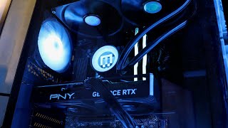 The Loudest Coil Whine  PNY RTX 4070  Maingear MG1 [upl. by Ennairek554]