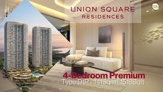 Singapore Showflat Tour  UNION SQUARE RESIDENCES I 4 Bedroom Premuim I OrangeTee AAG [upl. by Nicolai]