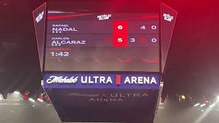 The Netfilx Slam  Rafael Nadal vs Carlos Alcaraz Tiebreak  Mandalay Bay Las Vegas March 3 2024 [upl. by Luapnhoj]