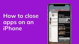 How To Quickly Close Down iPhone Apps [upl. by Pfister104]