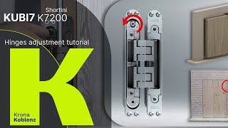 Tutorial di regolazione Cerniera a scomparsa KUBI7 K7200 [upl. by Gwenny]