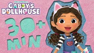 Gabbys Cattastic Crafting Marathon 30 Minutes of Crafts for Kids  GABBYS DOLLHOUSE [upl. by Esiole]