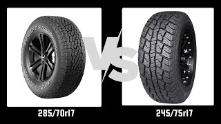 Tire Size 28570r17 vs 24575r17 [upl. by Judye140]