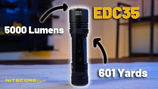 Most Powerful Compact EDC Tactical Flashlight Yet  Nitecore EDC35 Full Review [upl. by Wernsman]