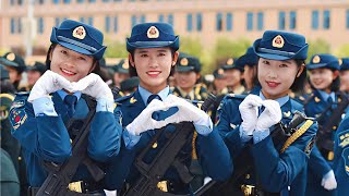 👍Chinese Women Soldiers Shocked the World2019 Military Parade Female Soldiers震撼世界的中國女兵2019閱兵女兵方隊 [upl. by Atinnod]