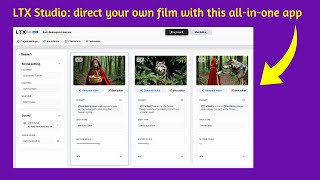 LTX Studio AI video generator allinone app now live [upl. by Lidstone]