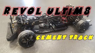 RC RWD DRIFT  REVOL ULTIM8  CEMENT TRACK  DS RACING RWD F Zero Mark II [upl. by Niessuh]